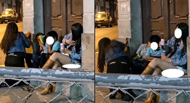 Horror nocturno en Sucre: video viral muestra a jóvenes obligando a niños a beber alcohol en la plaza 25 de Mayo.