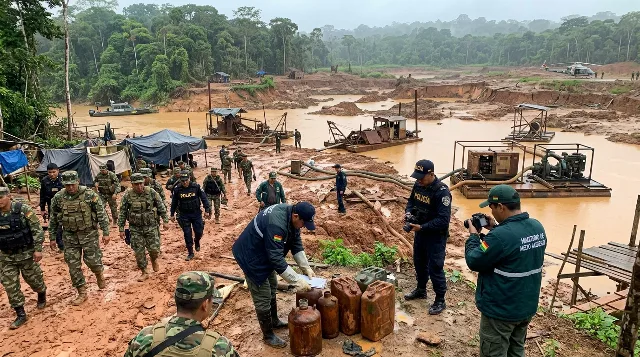 Bolivia intensifica lucha contra la minería ilegal y el mercurio en la Amazonía